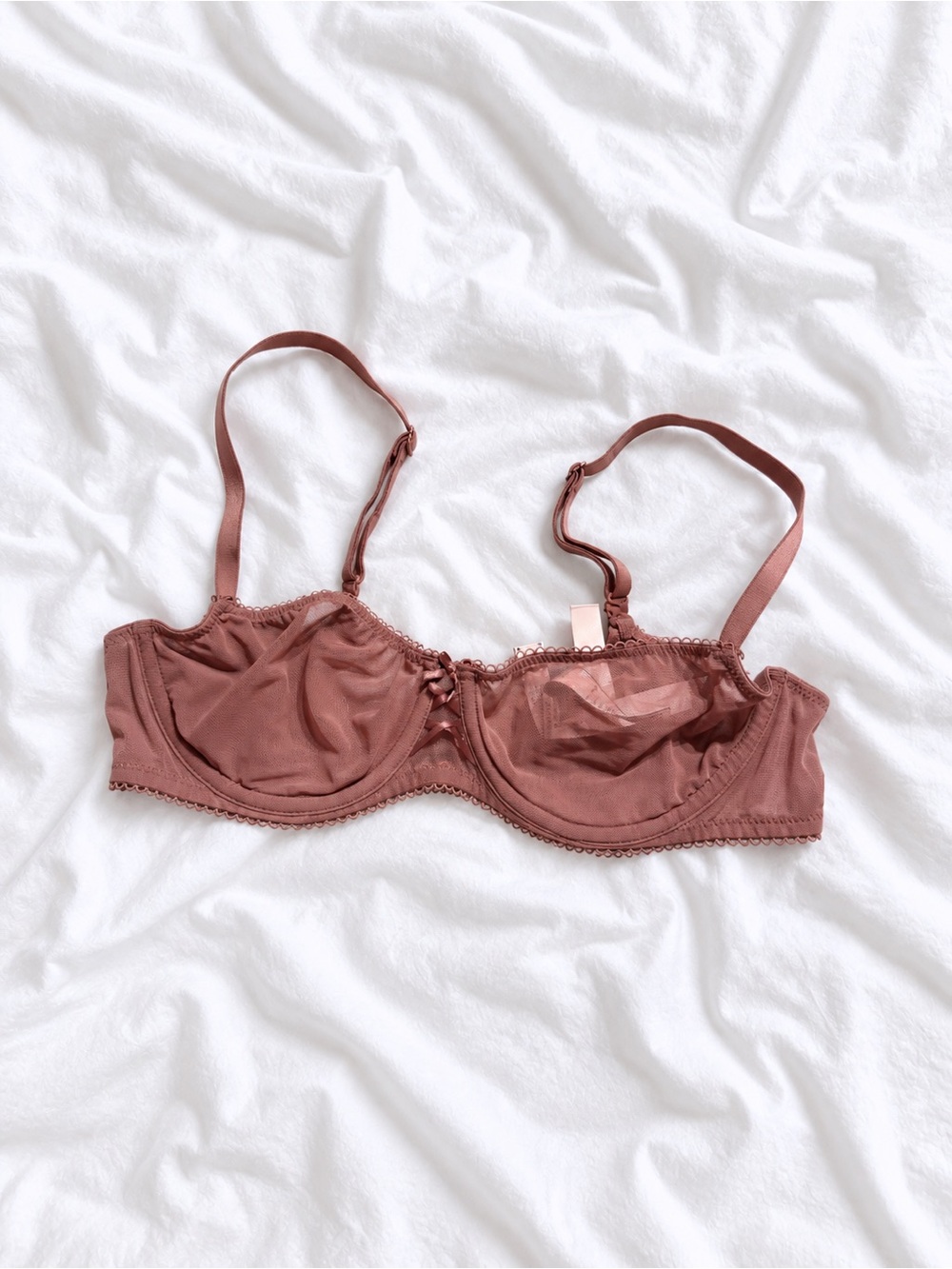 Victoria's Secret Mauve Mesh Underwire Bra